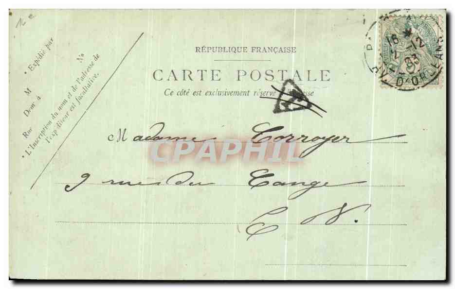 CPA Paris Au Bois de Boulogne Autour du Lac — Rückseite