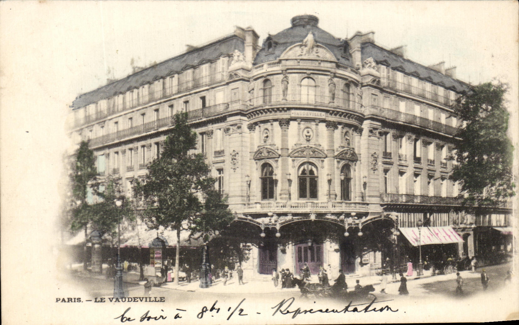 CPA Paris Le Vaudeville Theatre