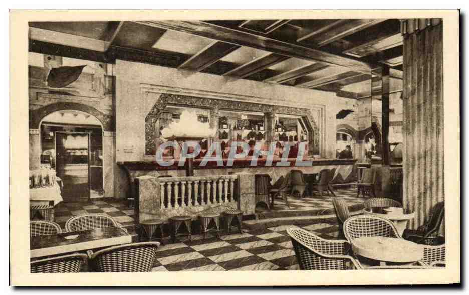CPA Le Lido Des Champs Elysees Paris Le bar monumental en marbre