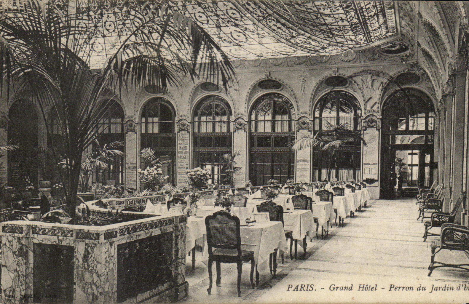 CPA Paris Grand Hotel Perron de Jardin d'hiver