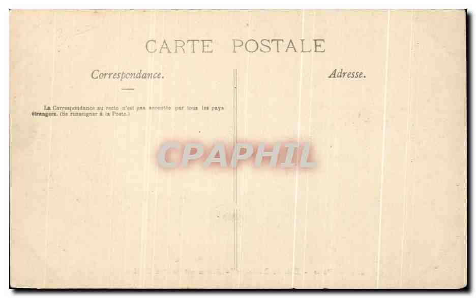 CPA Paris Bois de Boulogne Restaurant du Pre Catelan — Rückseite