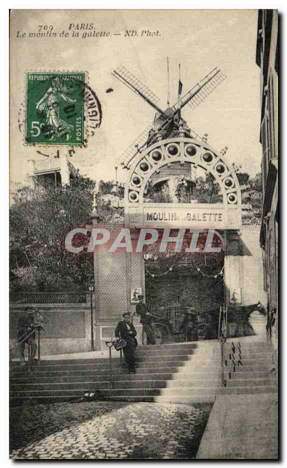 CPA Paris Le Moulin de la Galette Montmartre