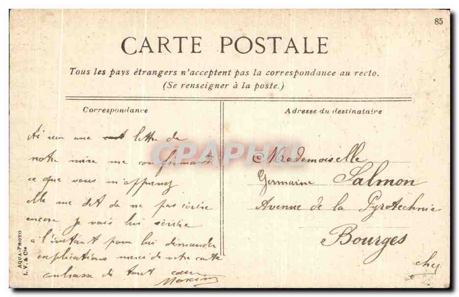 CPA Paris Le Moulin de la Galette — Rückseite