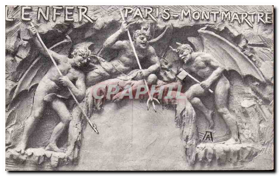 CPA L'Enfer Paris Montmartre Diable 