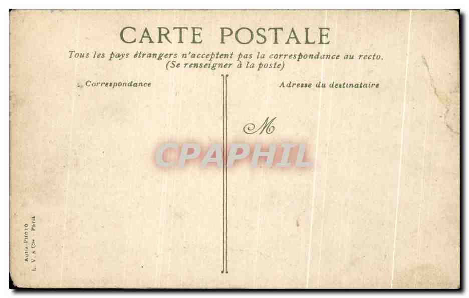 CPA Paris Elephant Paris Jardin des plantes — Achterkant