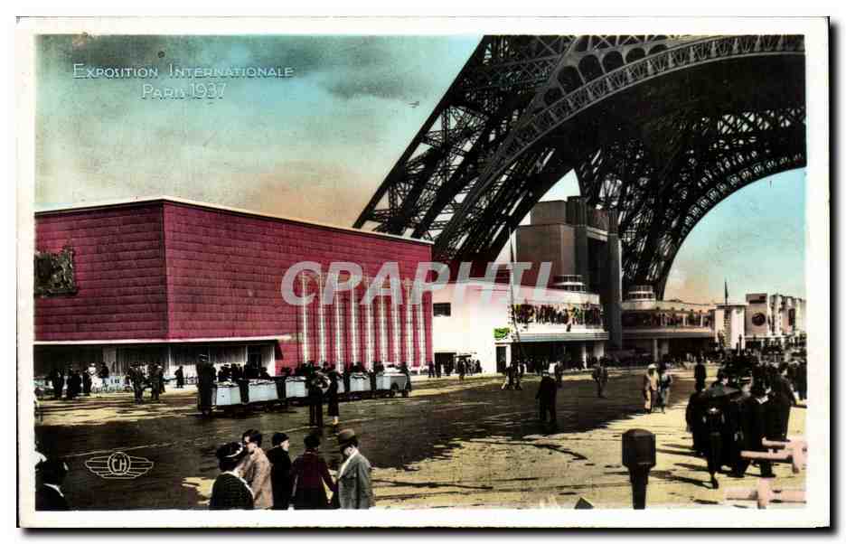 CPA Exposition Internationale Paris Vue D'Ensemble Cote Champs De mars Tour Eiffel