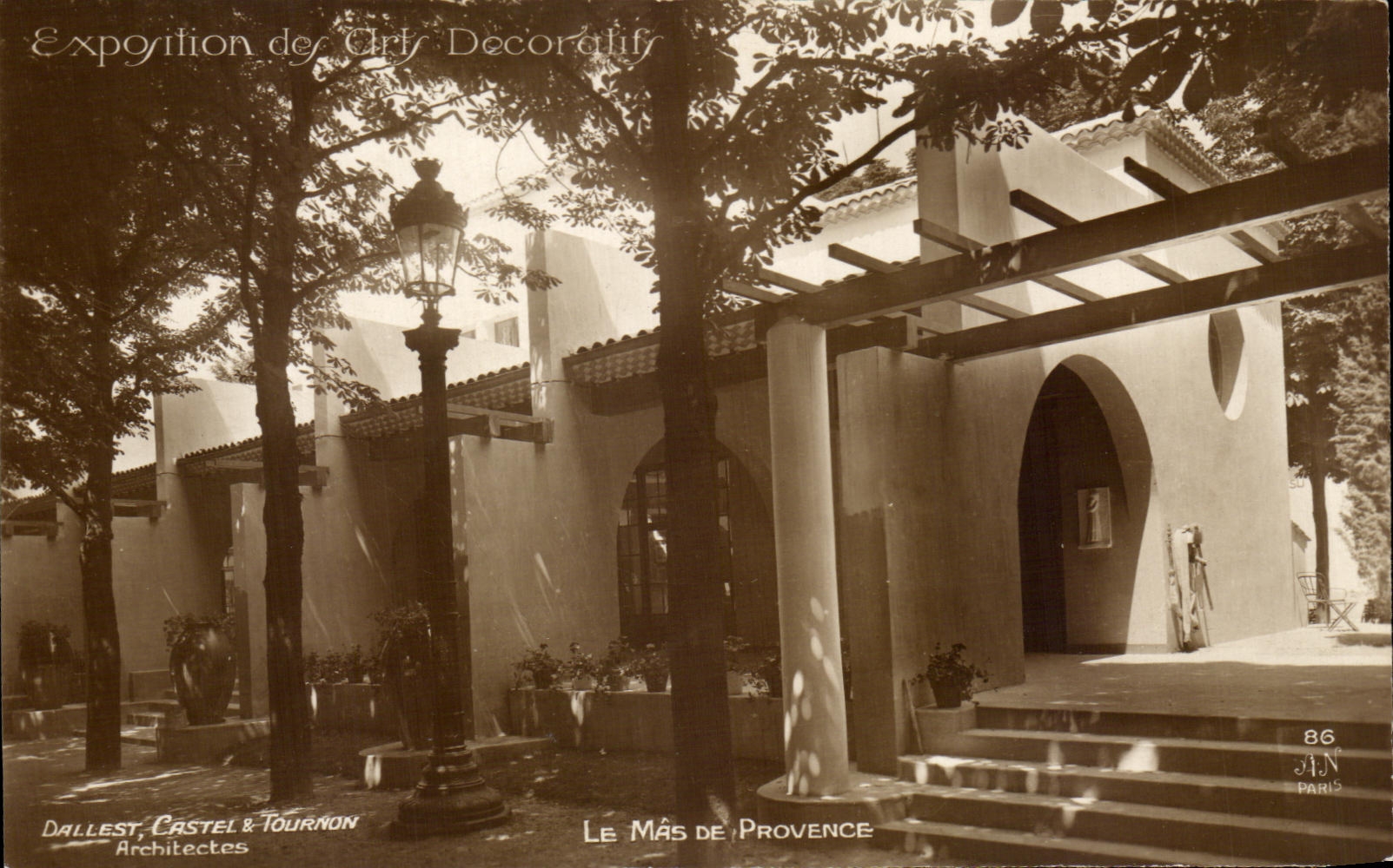 CPA Exposition des Arts Decoratifs Dallest Castel Lournon Architectes Le Mas De Privence le mas de Provence Paris