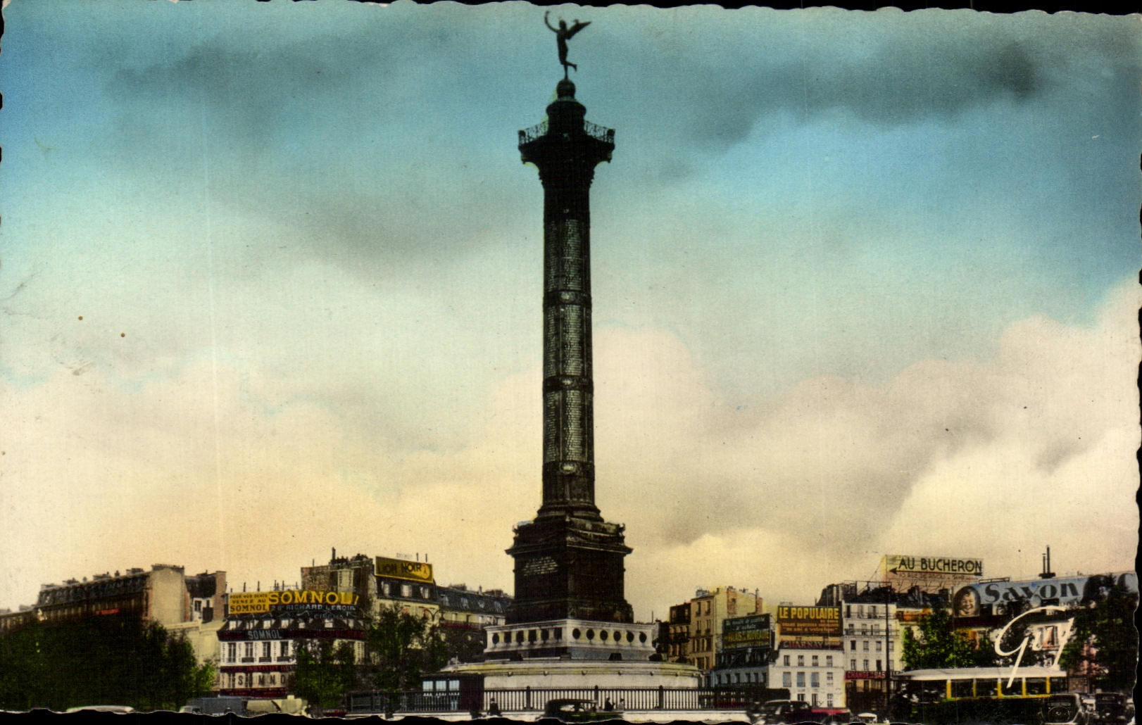 CPA Paris Et Ses Merveilles Place de la Bastille et colonne de Juillet