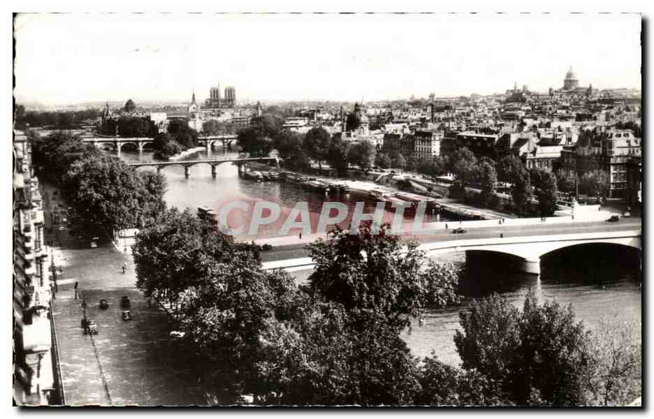 CPSM Paris Vue Panoramlque Sur La Seine