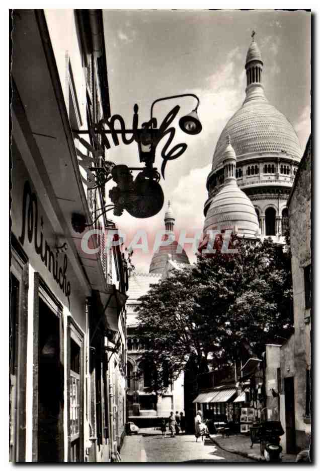 CPA Paris Rue Du Chevalier De La Barre Sacre Coeur Montmartre