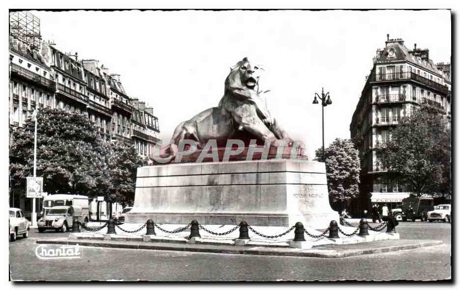 CPA Paris Le Lion de Belfort Place Denfert Rochereau