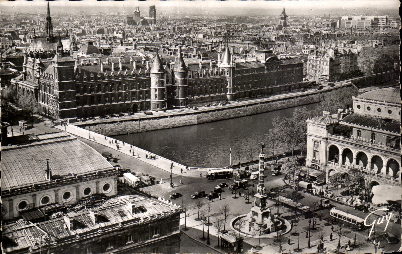 CPA Paris Et Ses Merveilles La Place du Chatelet Conciergerie 