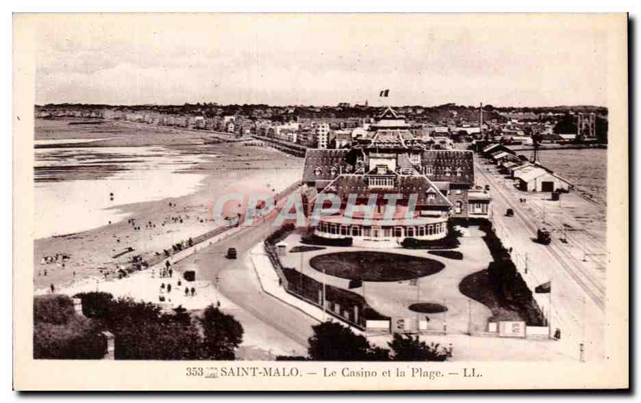 CPA Saint Malo le Casino et la Plage