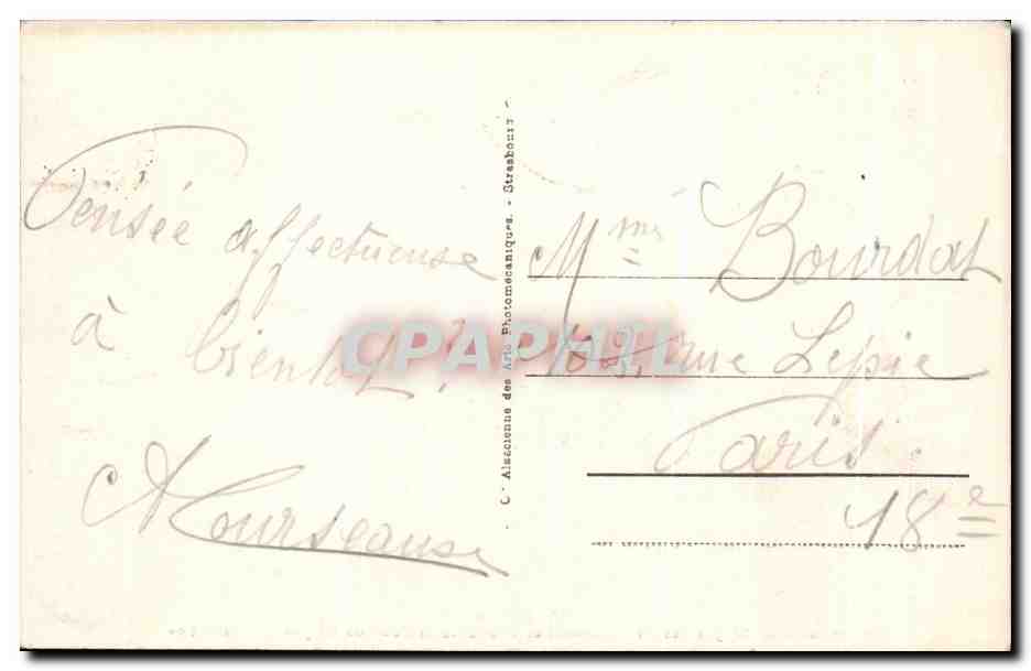 Rethondes — Emplacement du wagon des plénipotentiaires allemands et de l'abri du wagon de l'armistice — CPA n°58 — Rückseite
