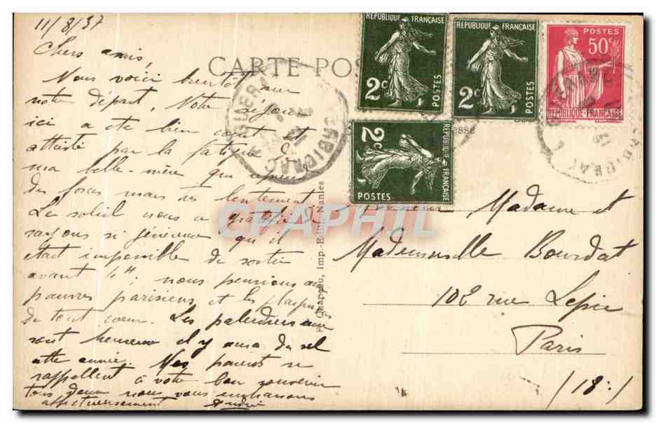 CPA Guerande Porle Renaissance Faubourg St Michel — Rückseite