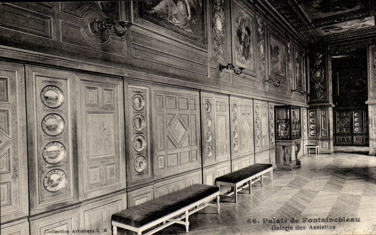 Palast von Fontainebleau — Galerie der Teller — Künstlerische Sammlung L. M. n°66