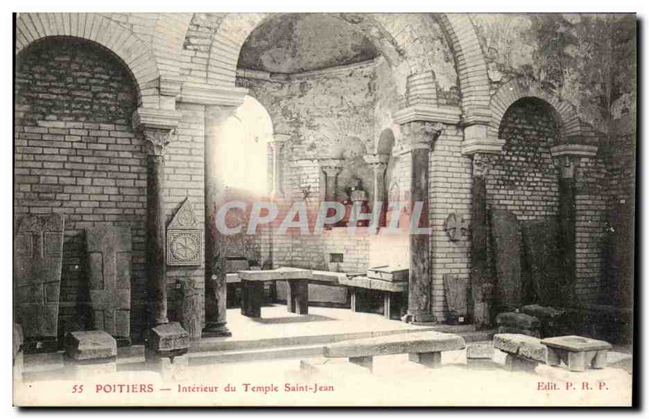 Poitiers — Intérieur du Temple Saint-Jean — Edit. P. R. P.