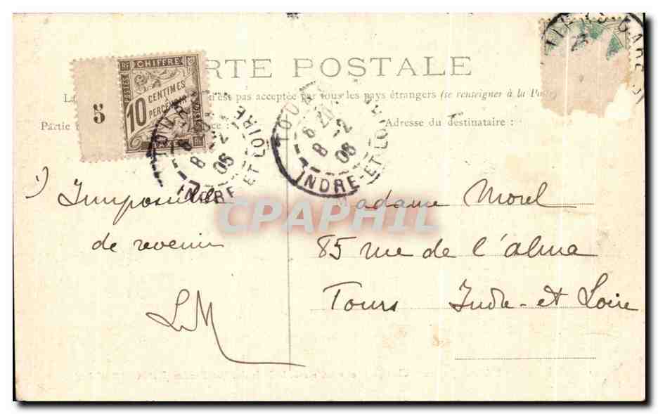 Pottiers — Palais de Justice — Cheminées et verrières de la Salle des Pas-Perdus (XIe et XIIe siècles) — Edit. P. R. P. — Verso