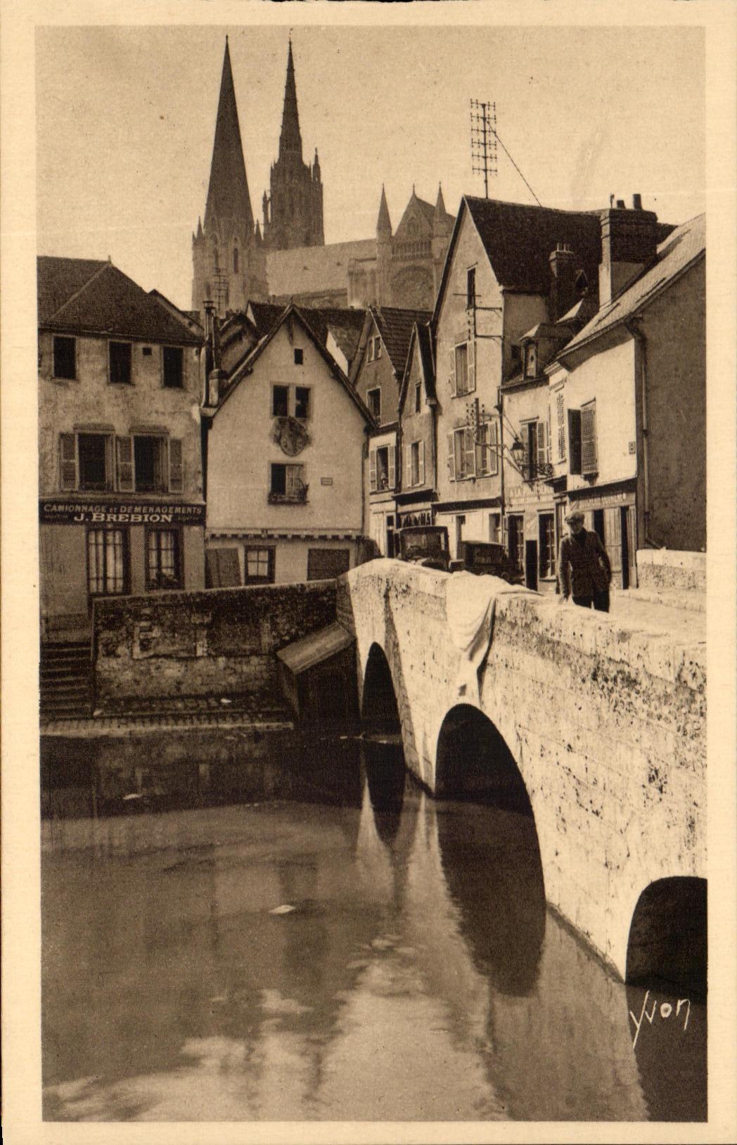 CPA La Douce France Chartres Vieux Pont Et Vieilles Maisons Brebion 