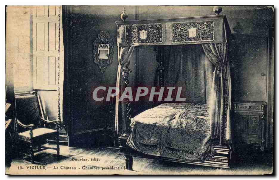 Vizille — Le Château — Chambre présidentielle — Bouvler, édit.
