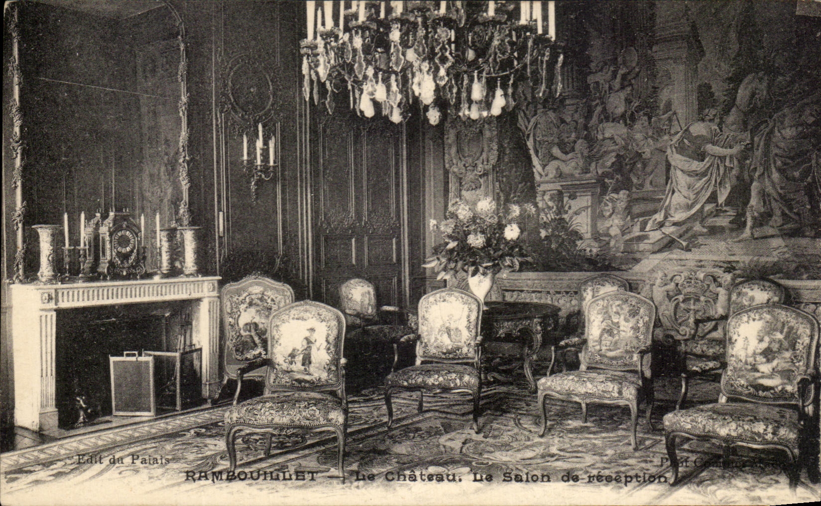 Rambouillet — Le Château. Le Salon de réception — Edit du Palais