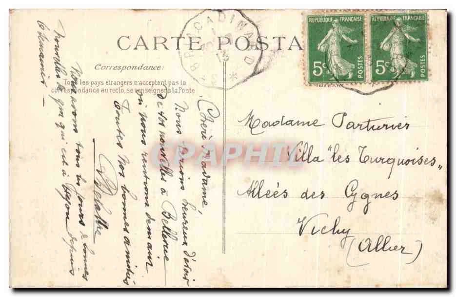 Saint-Lunaire — Promenade du Décollé — Chemin des amoureux — ELD, n° 922 — Verso