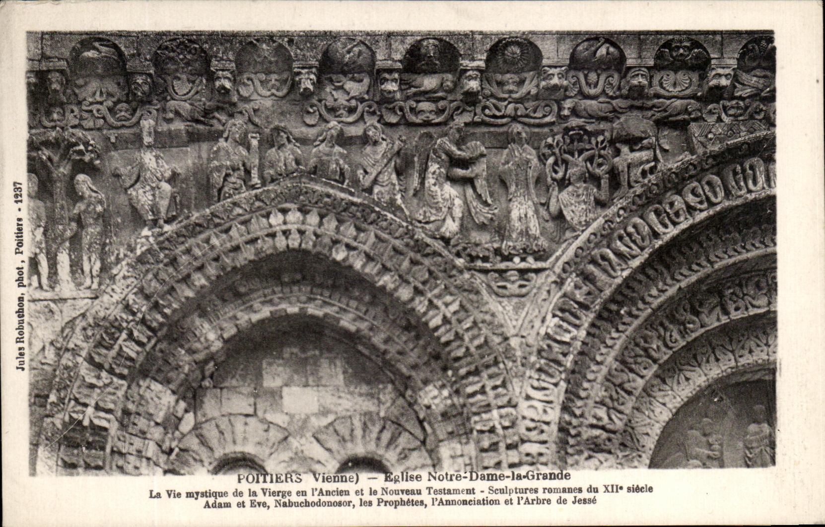 Poitiers (Vienne) — Église Notre-Dame-la-Grande — Sculptures romanes du XIIe siècle