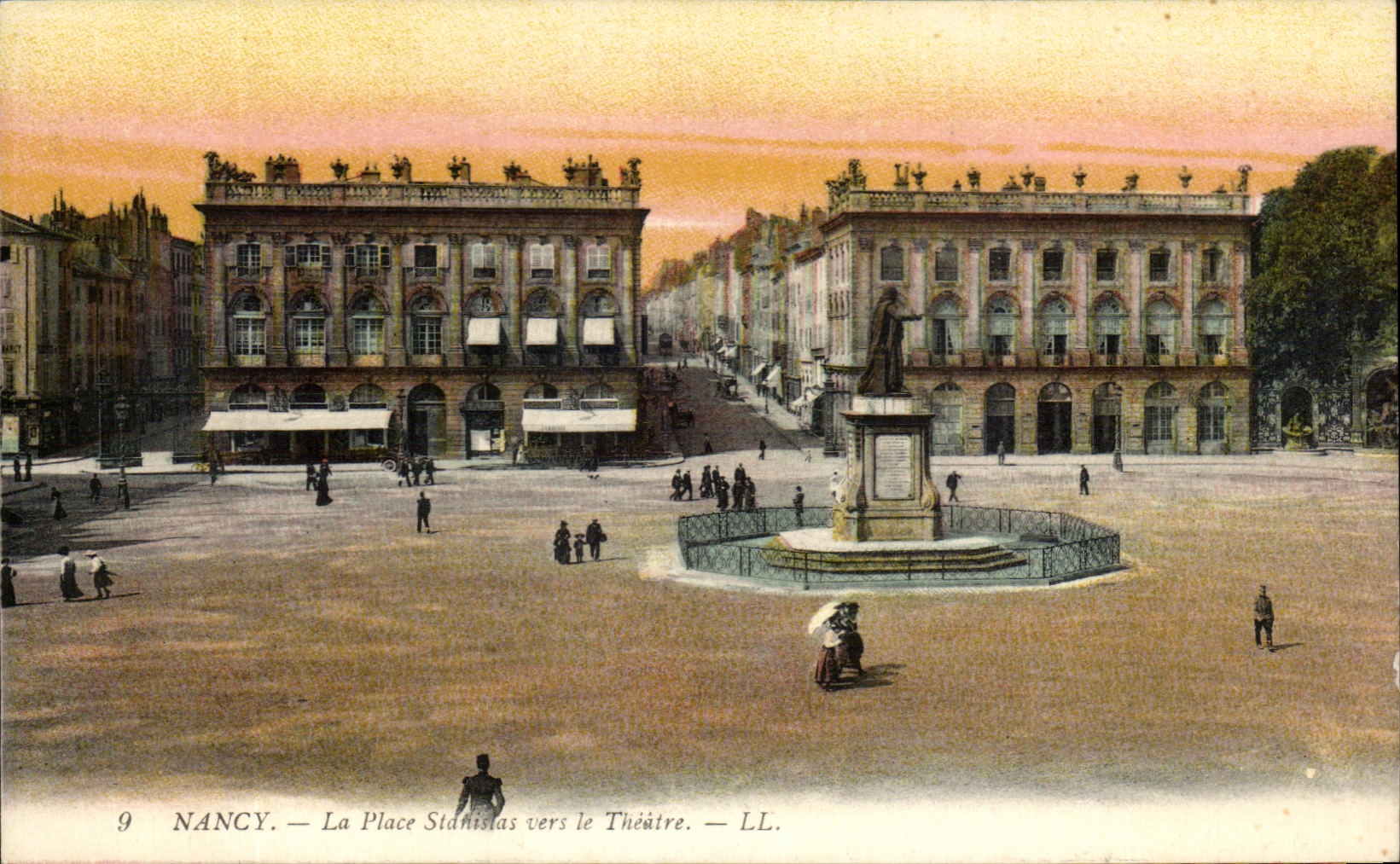 CPA Nancy La Place Stanislas Vers Le Theatre