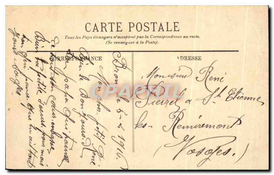 LYON — Le Parc — Les Bords du Lac et les Cygnes — LL. — N° 165 — Verso
