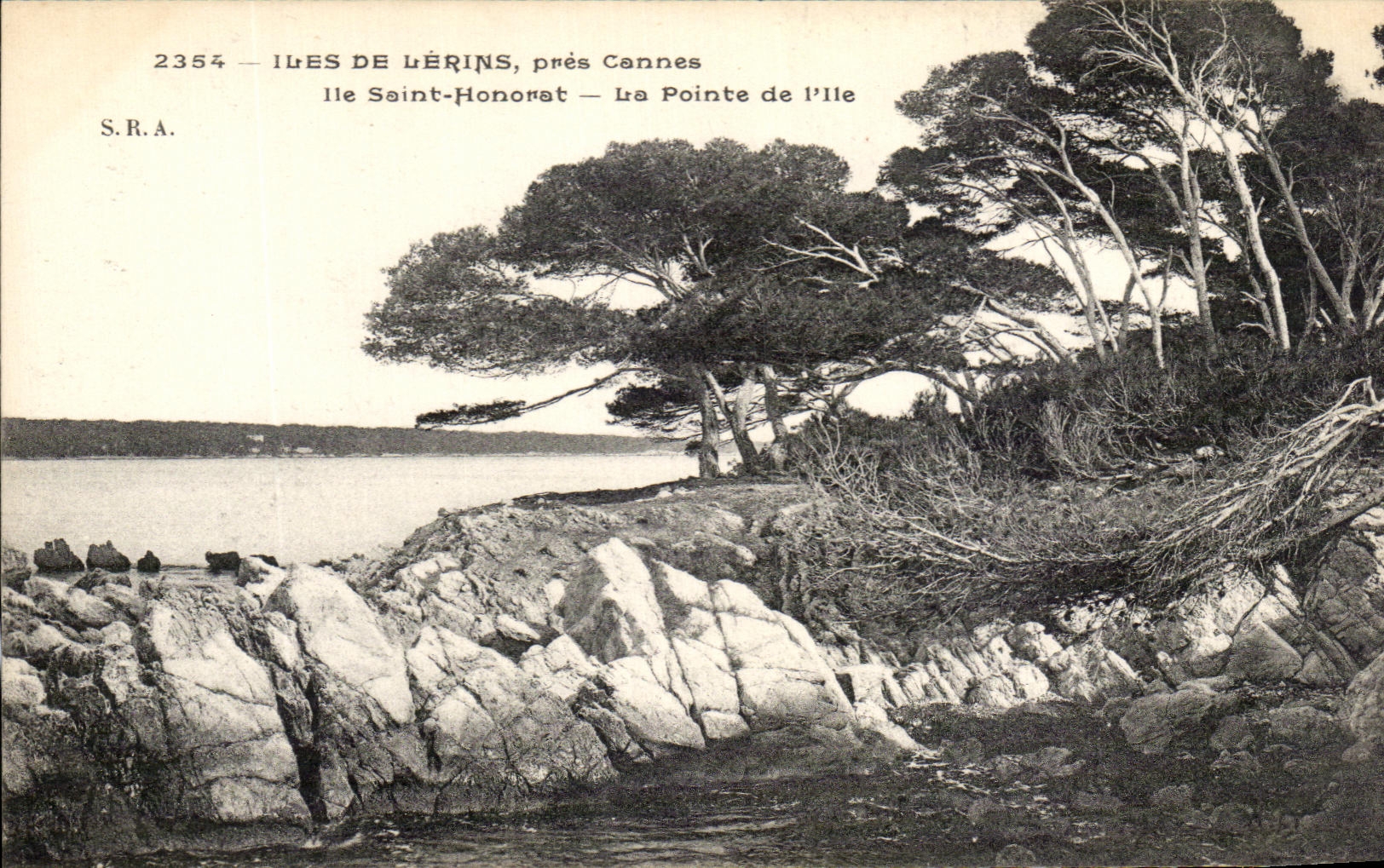 CPA Iles De Lerins Pres Cannes Ille Saint Honorat La Pointe De l'Ile
