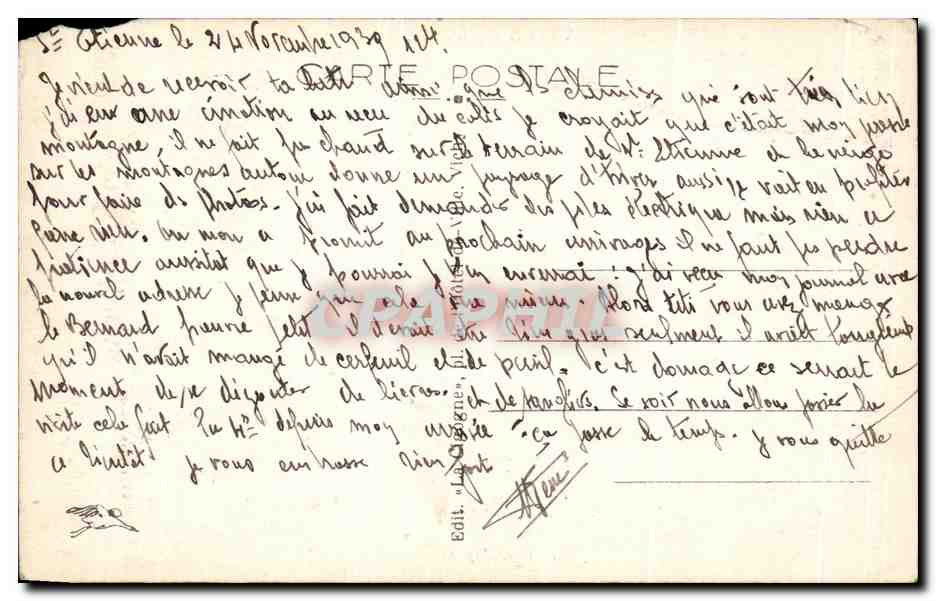 CPA Types D'Auvergne Chambre Auvergnate Folklore Costume — Reverso