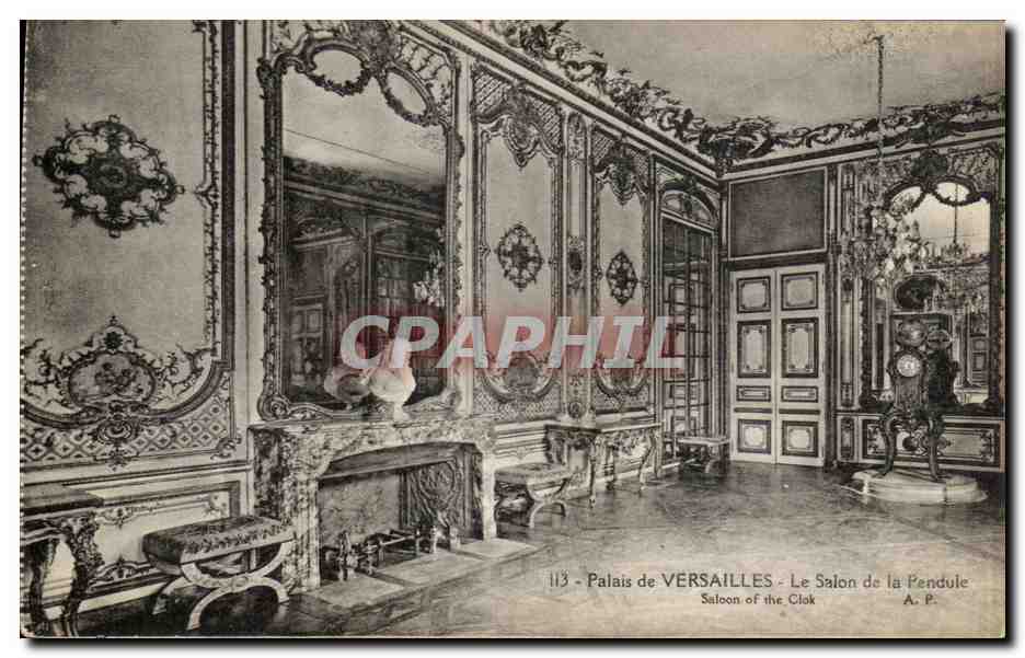 CPA Palais De Versailles Le Salon De La Pendule