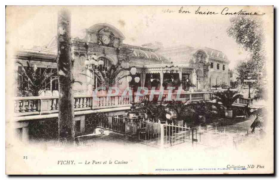 CPA Vichy Le Parc Et Le Casino
