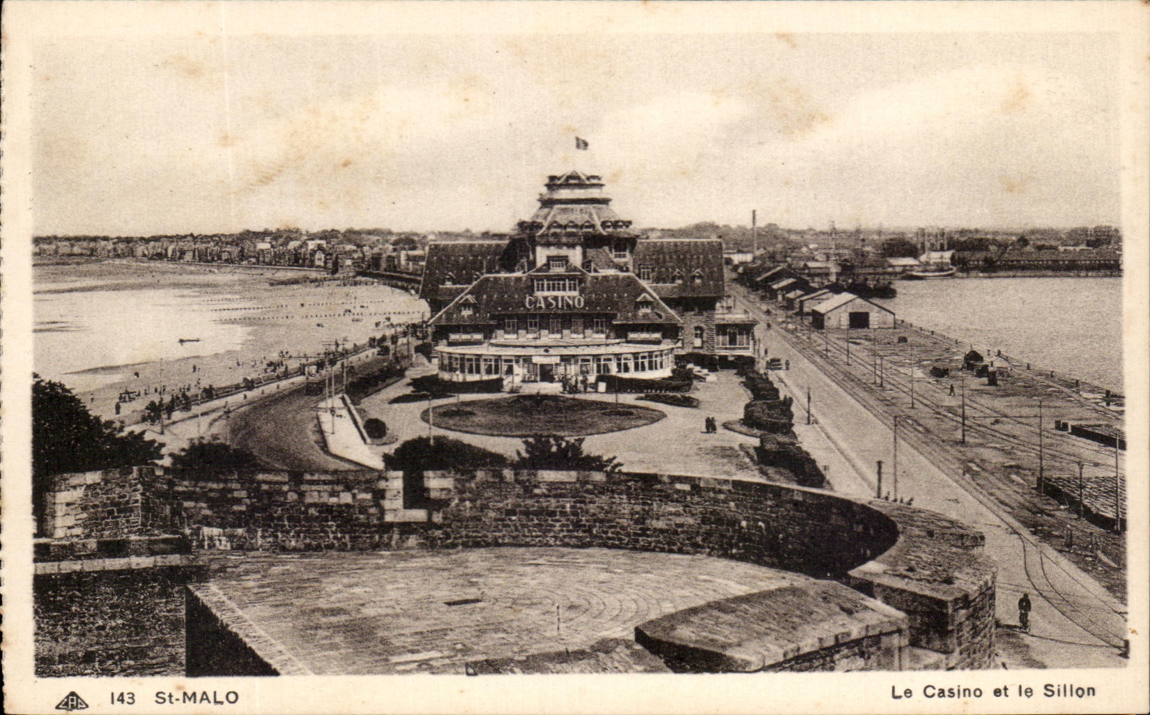Il Casinò e il Sillon — St-Malo — Edizione R. Le Roide, n° 143