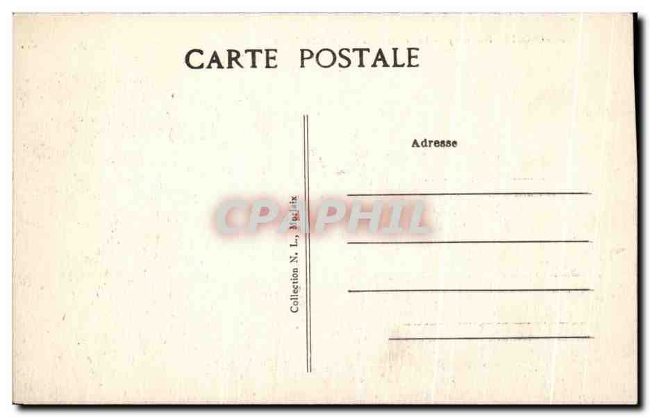 CPA Roscoff La Greve et la Chapelle Ste Barbe — Rückseite