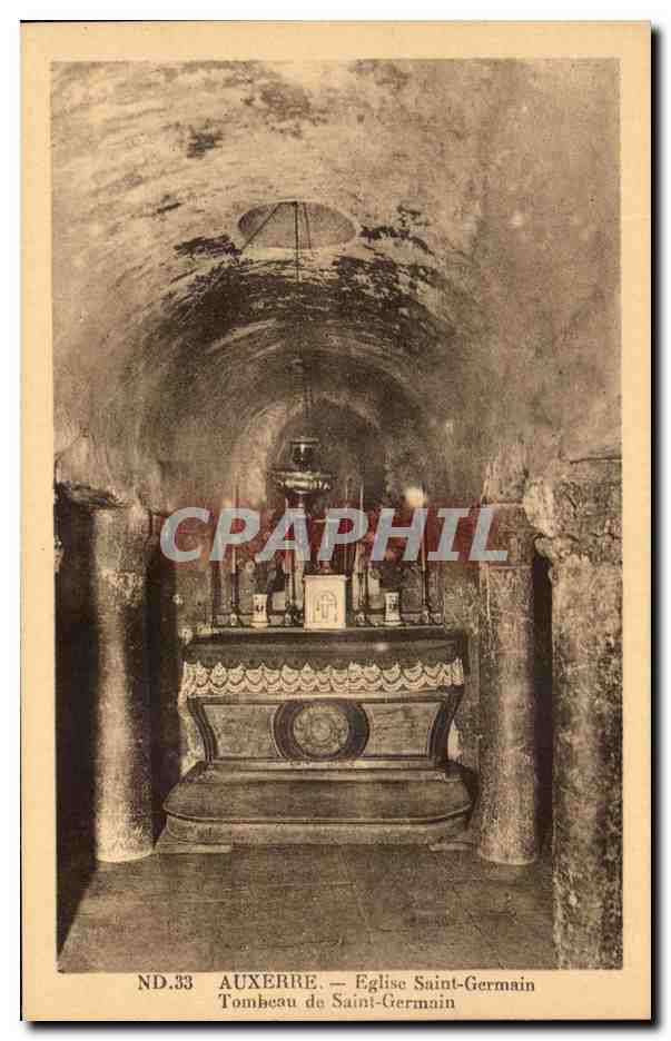 CPA Auxerre Eglise Saint Germain Tombeau de Saint Germain