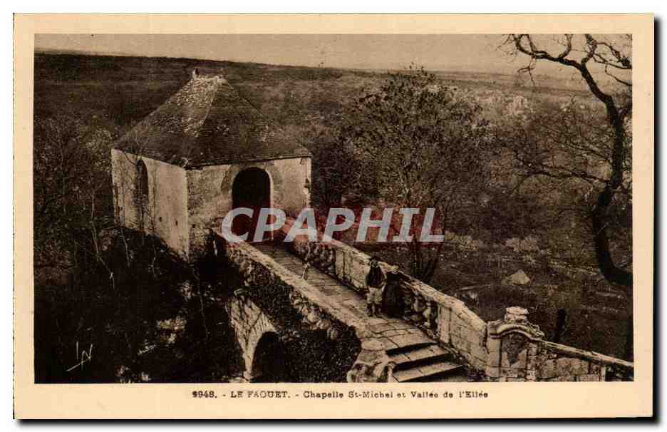 CPA Le Faouet Chapelle St Michel et Vallee de L'Ellee
