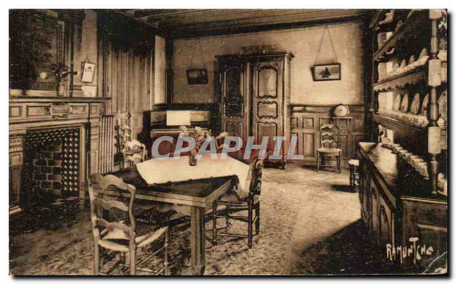CPA La Sapiniere Angoulins Sur Mer Salle a manger du chateau