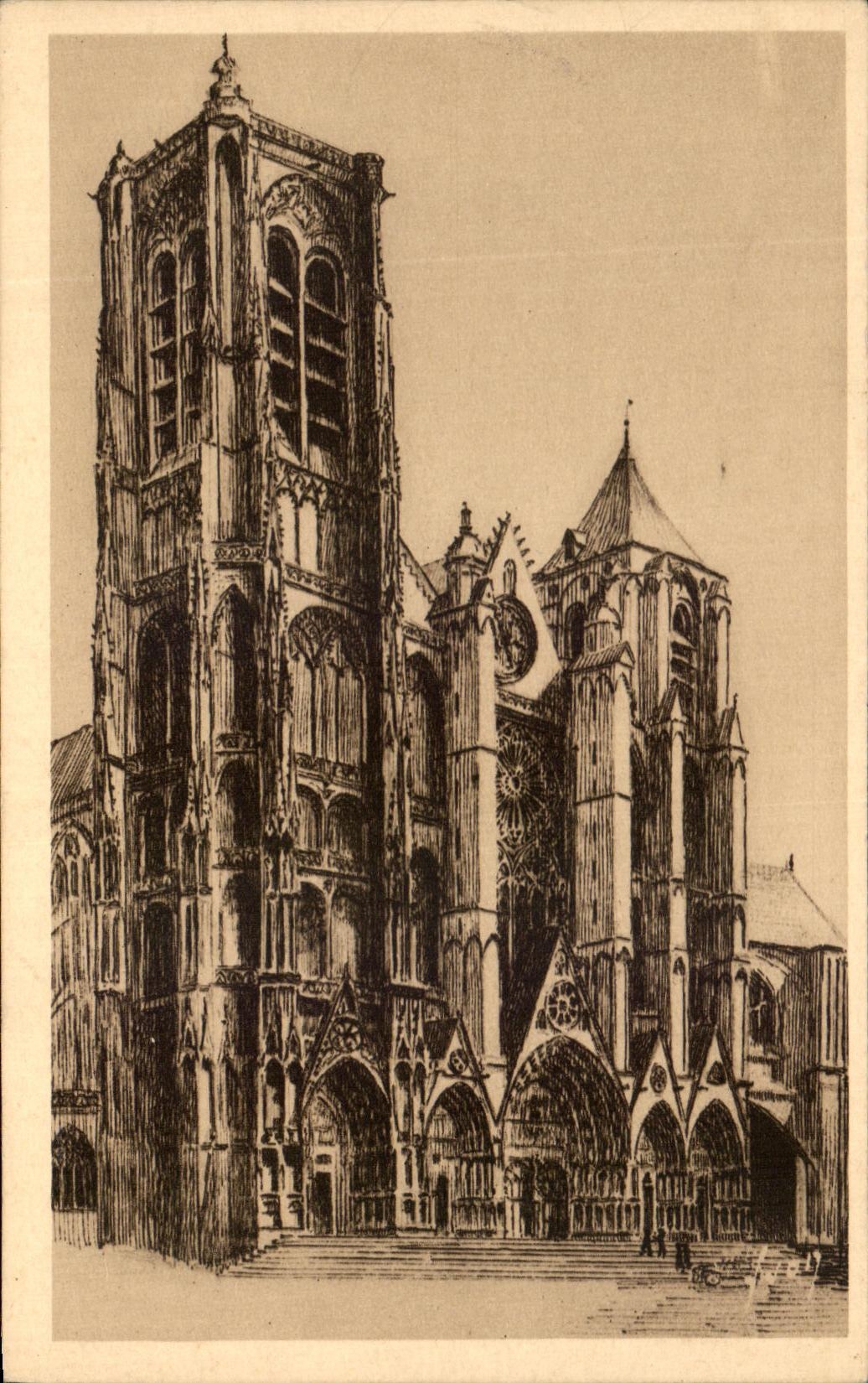 CPA Bourges La Cathedrale Saint Etienne