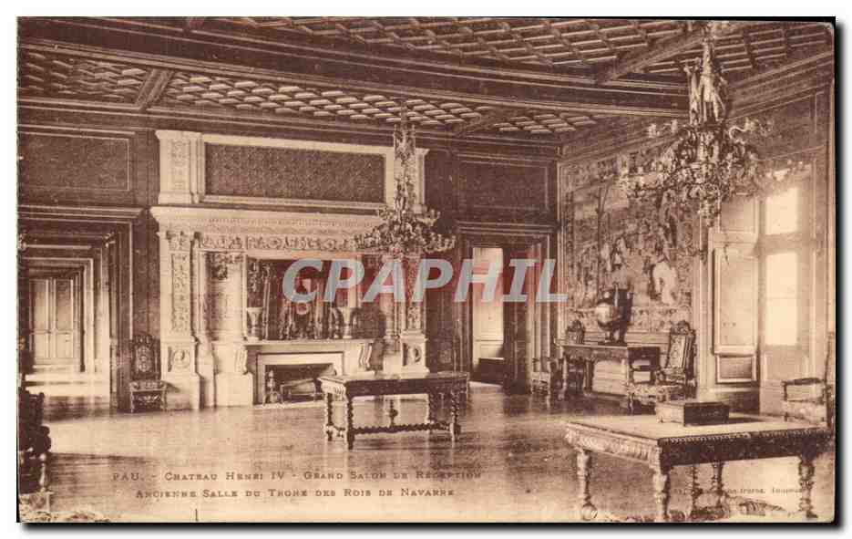 Pau - Château Henri IV - Grand Salon de Réception - Ancienne Salle du Trône des Rois de Navarre