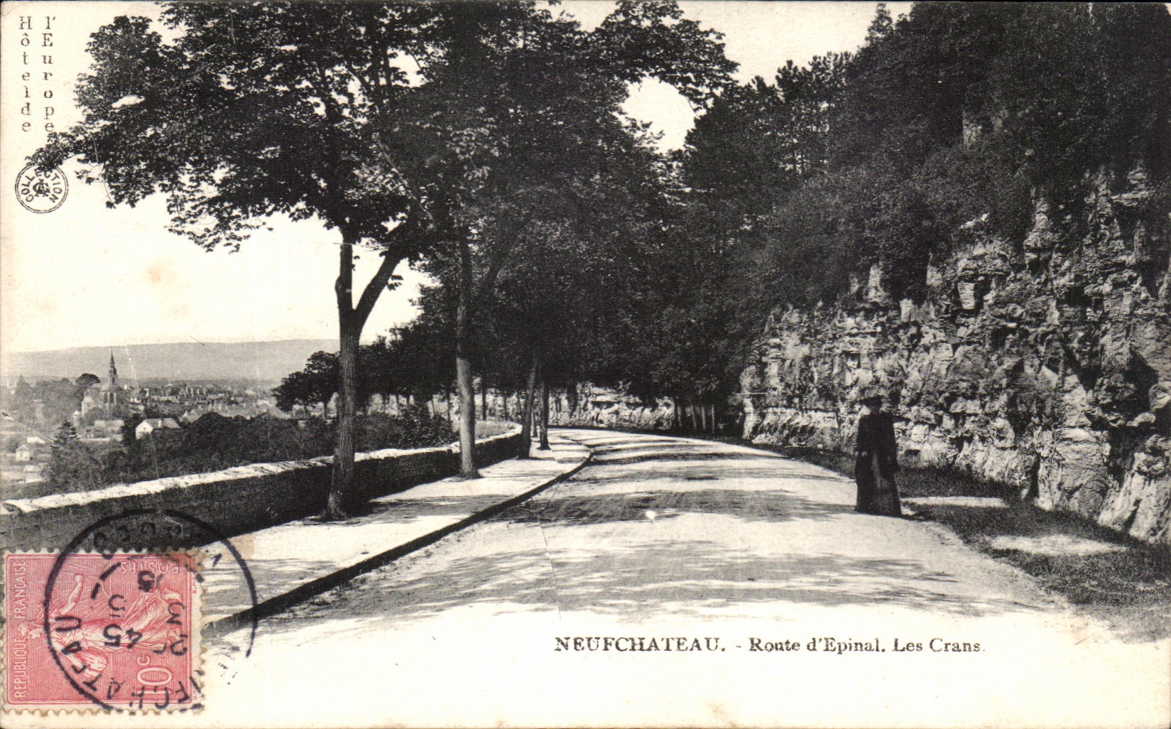CPA Neufchateau Route d'Epinal Les Crans