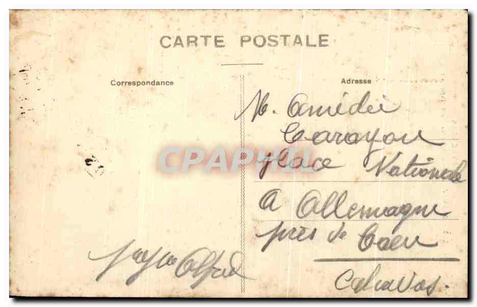 CPA Les pyrenees st Sauveur L'Aigle du pont Napoleon — Verso