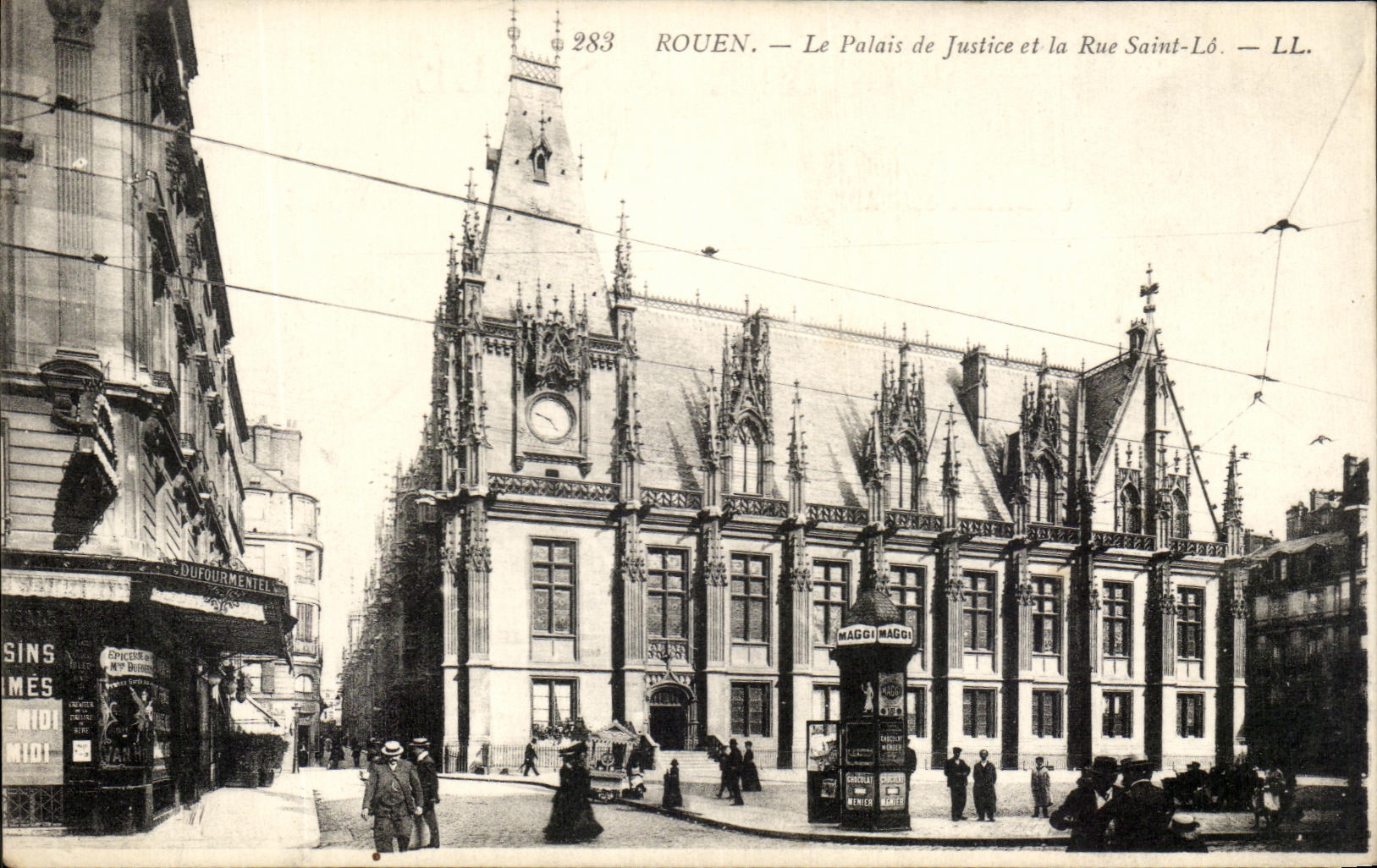 CPA Rouen La palais de justice la Rue Saint Lo