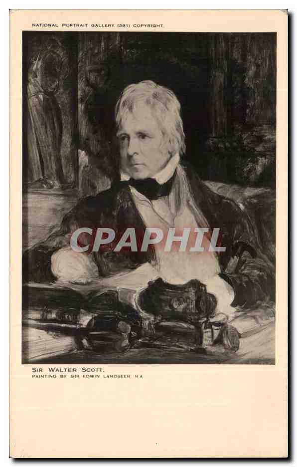 CPA Sir Water Scott Painting By Sir Edwin Landseer National portrait Gallery 