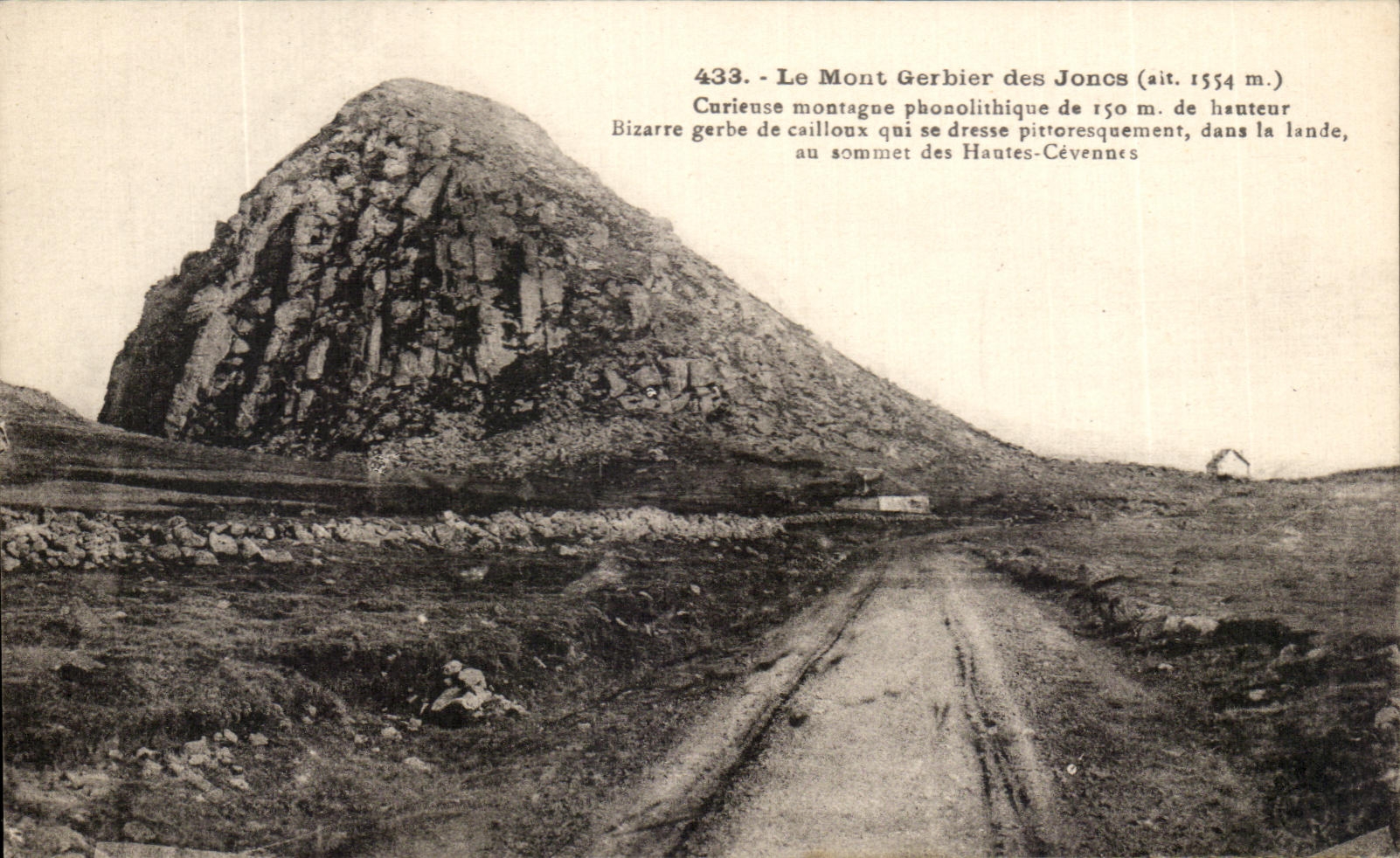 CPA Le Mont Gerbier des Joncs Curieuse Montagne phonolithique 