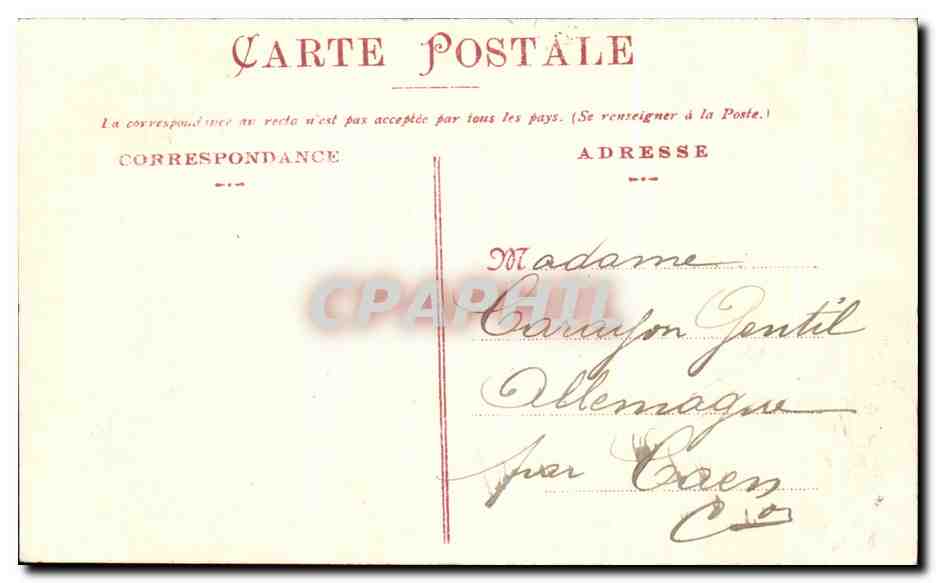 CPA Le mans L'Escalier de la Grande Poterne — Rückseite