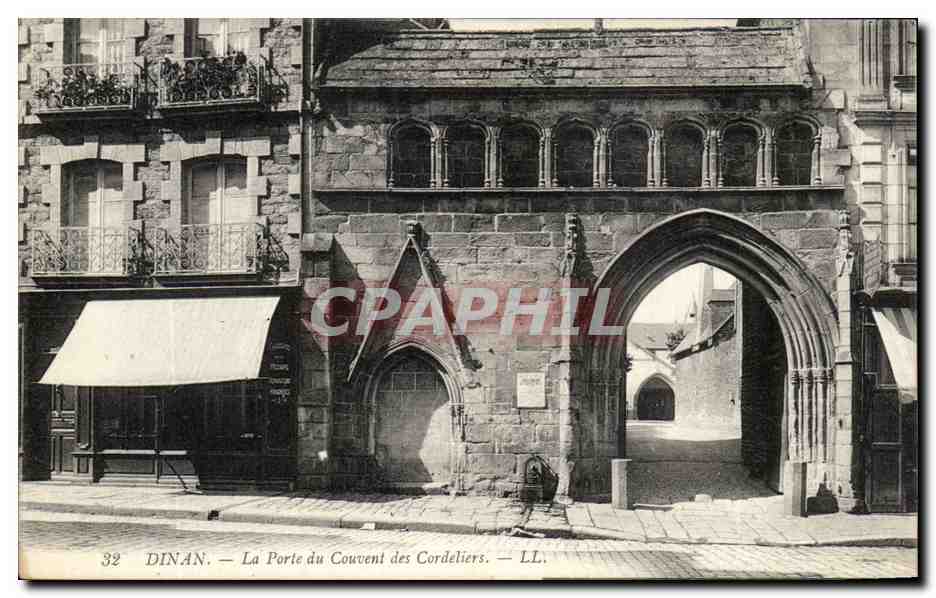 Dinan — La Porte du Couvent des Cordeliers — LL. n°32