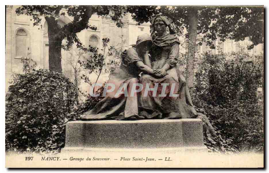 CPA Nancy Groupe du Souvenur Place Saint Jean Alsace Lorraine