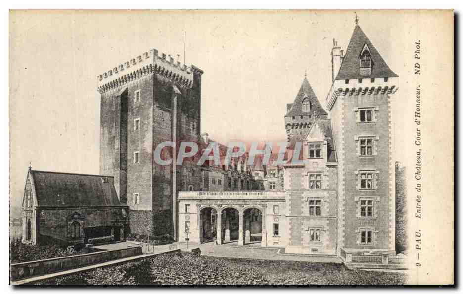 Pau — Entrée du Château, Cour d'Honneur — ND Honneur, 9