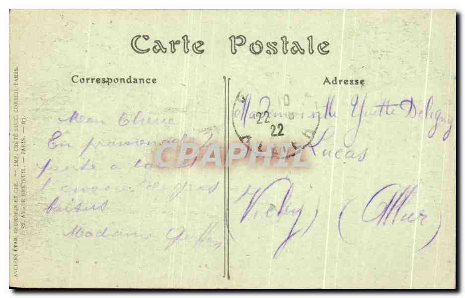 CPA Chateau De La Malmaison Surtout De Table Offert A Napoleon 1er pour le sacre par la ville de Paris  — Verso